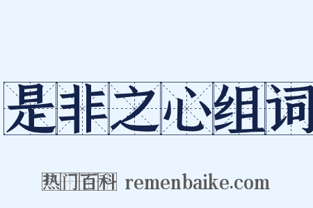 是非之心组词是什么意思的图片